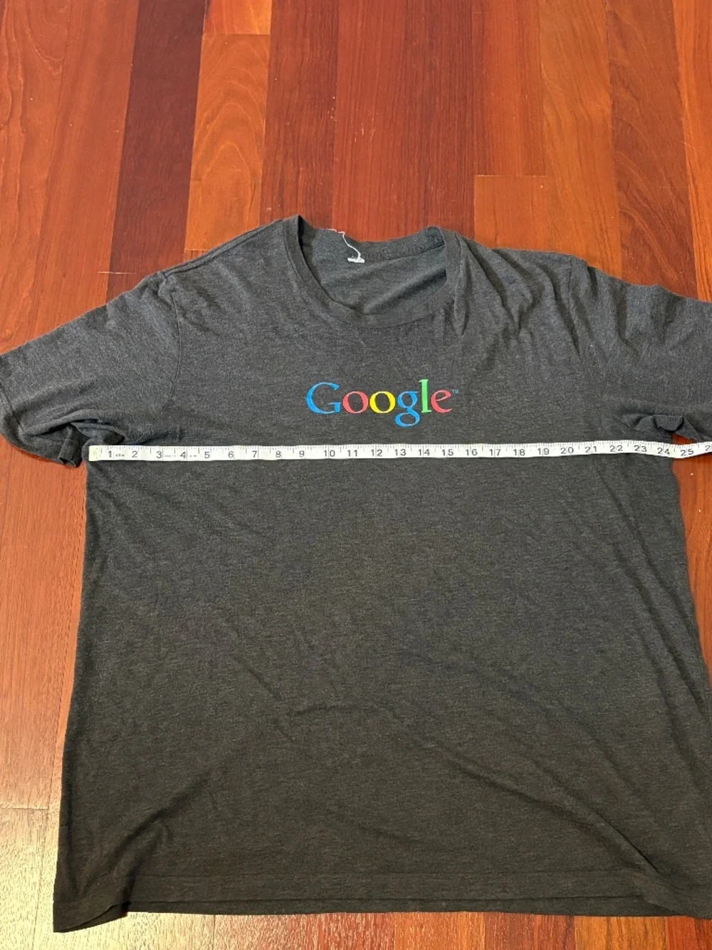 The "O.G." Tech Staple: Classic Heather Grey Google Logo Tee - Unisex - Picture 4 of 6